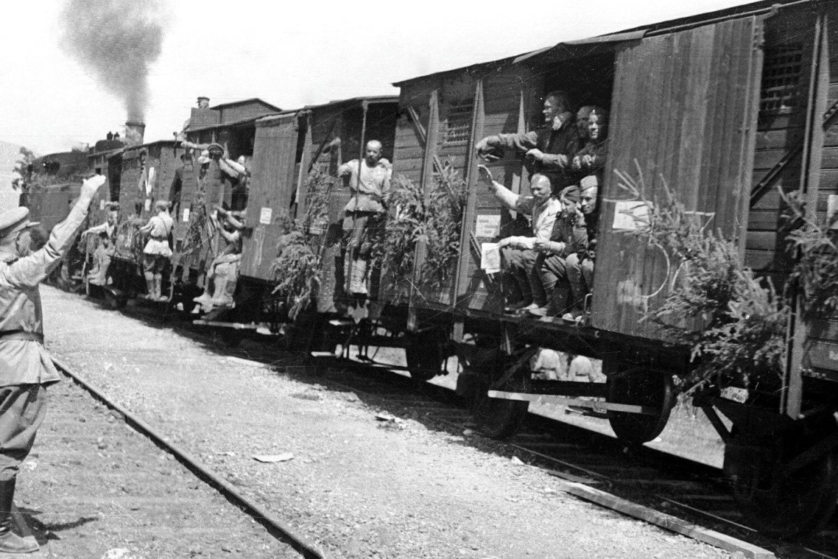 Вагон-Теплушка времен Великой Отечественной войны