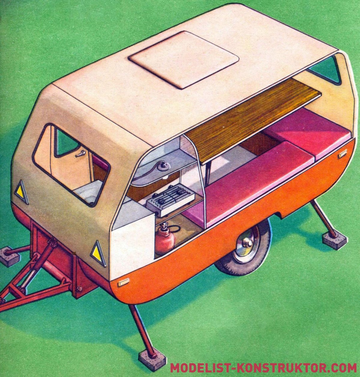 Прицеп дача Теремок Моделист конструктор