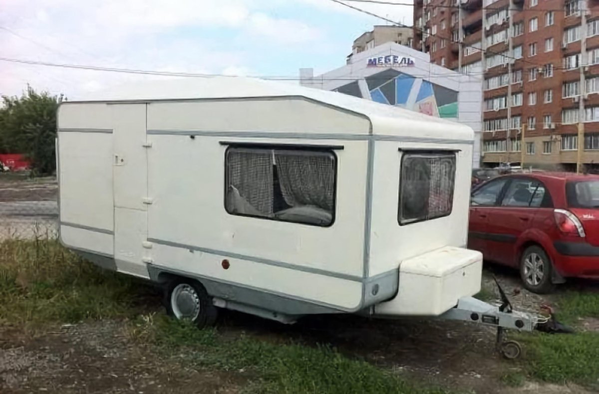 МАЗ 8132 прицеп дача