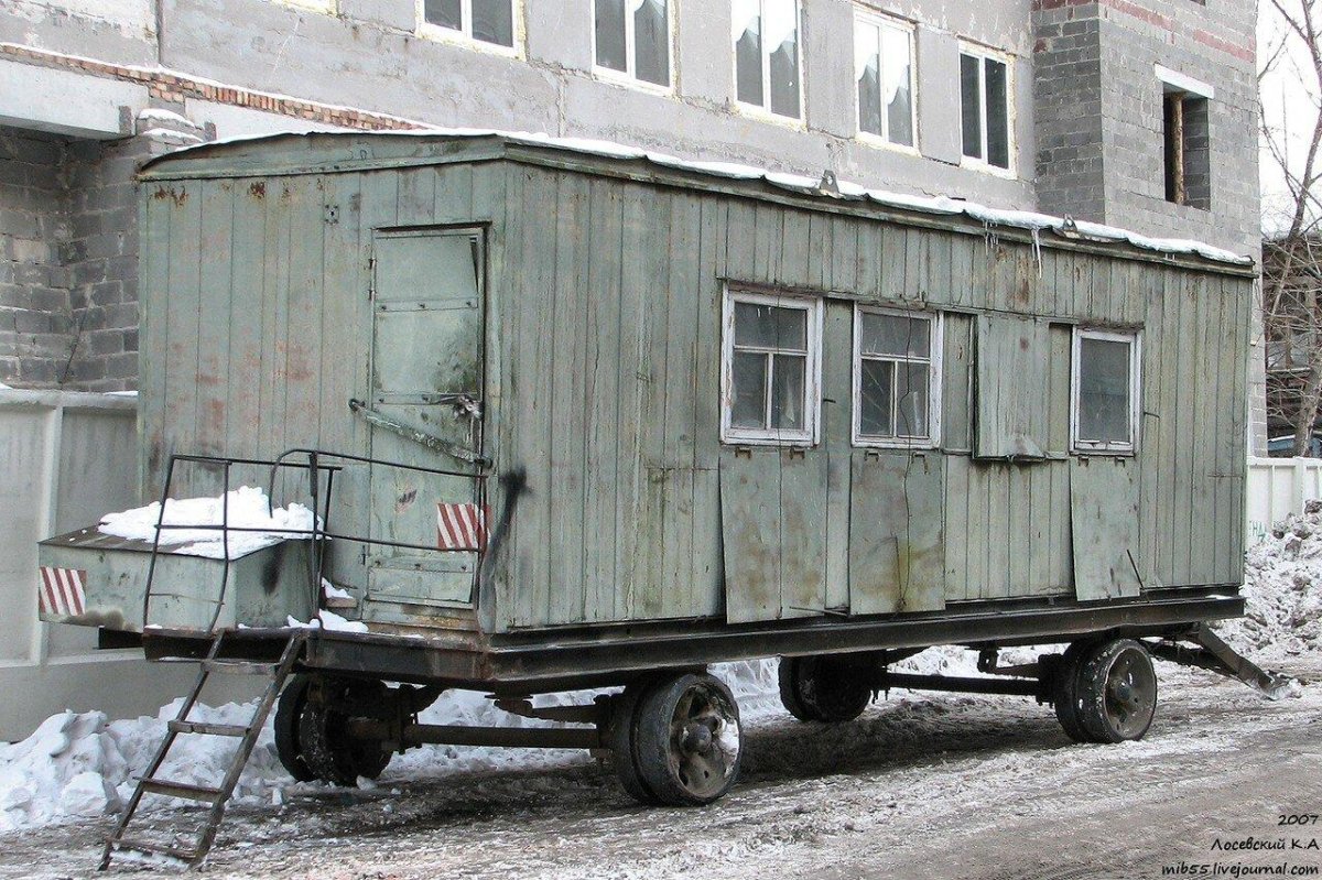 Вагончик на колесах (прицеп ППП-2)