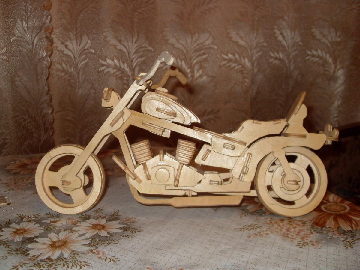 3д из фанеры Харлей Дэвидсон