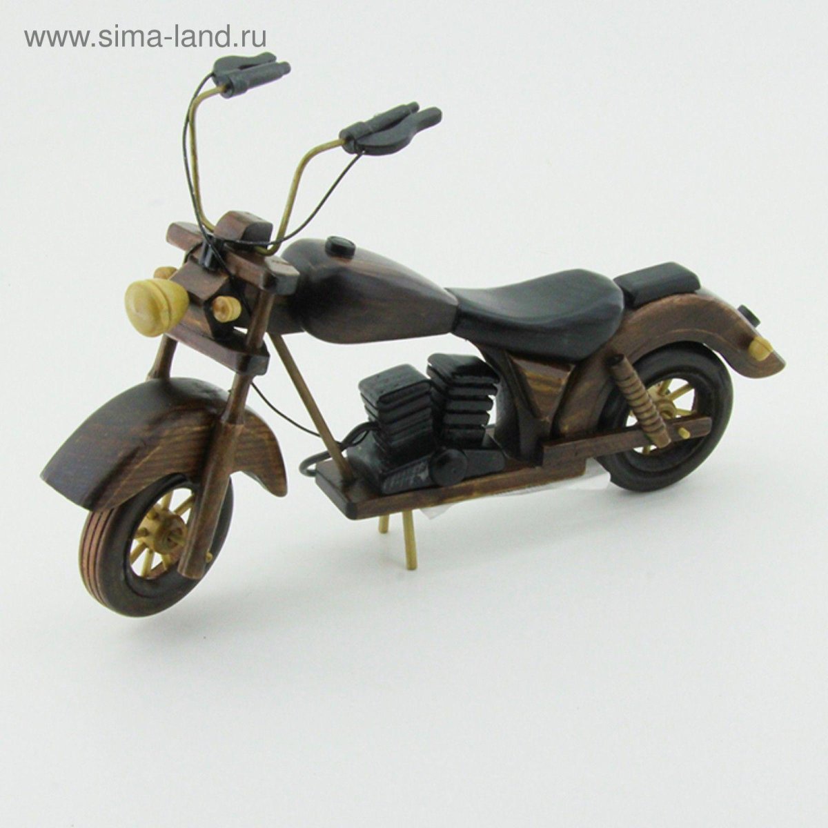 Фигурка мотоцикла из дерева