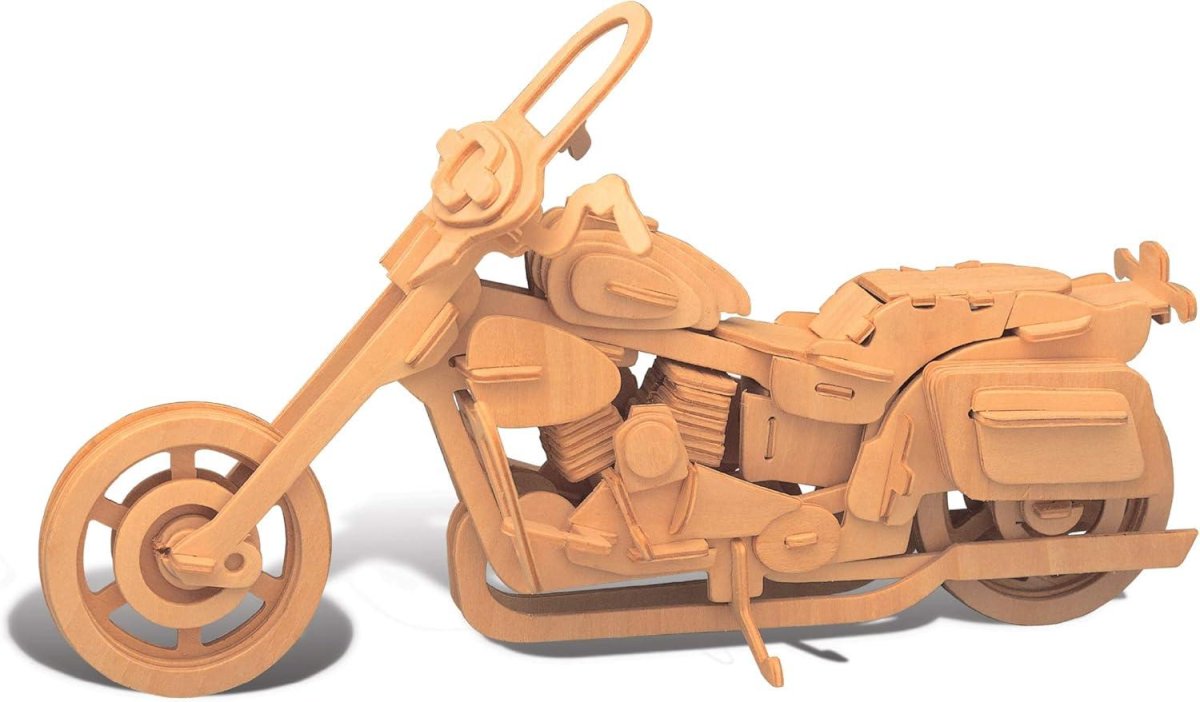 Мотоцикл пазл из дерева