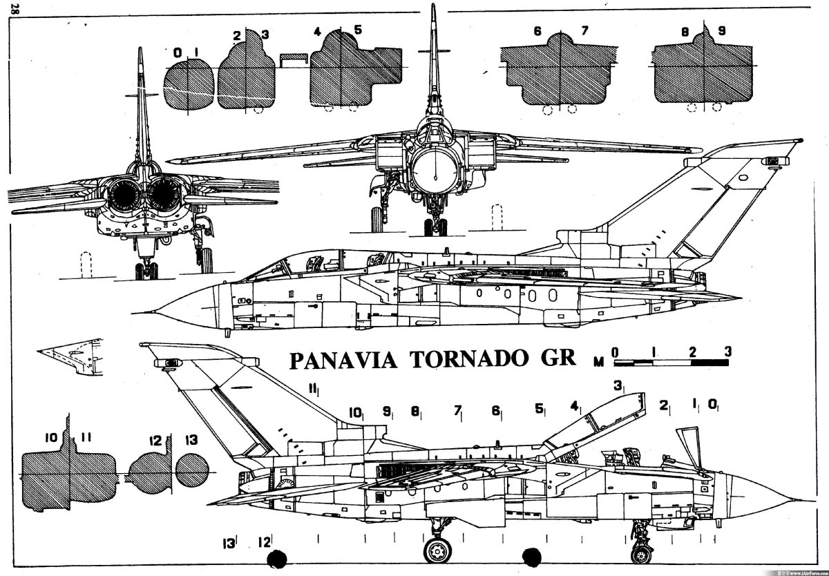 Panavia Tornado IDS чертежи