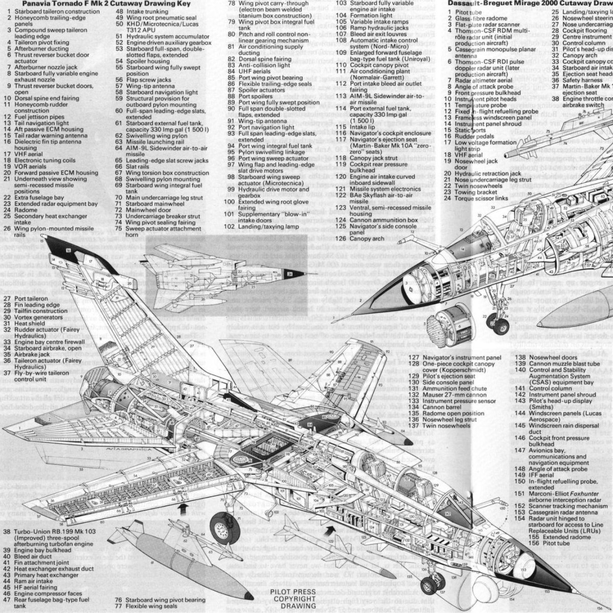 Panavia Tornado f.3 ADV чертежи