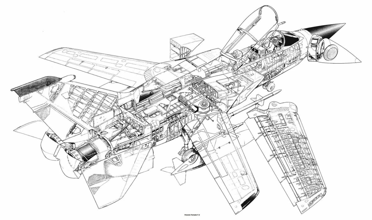 Panavia Tornado f.3 ADV чертежи