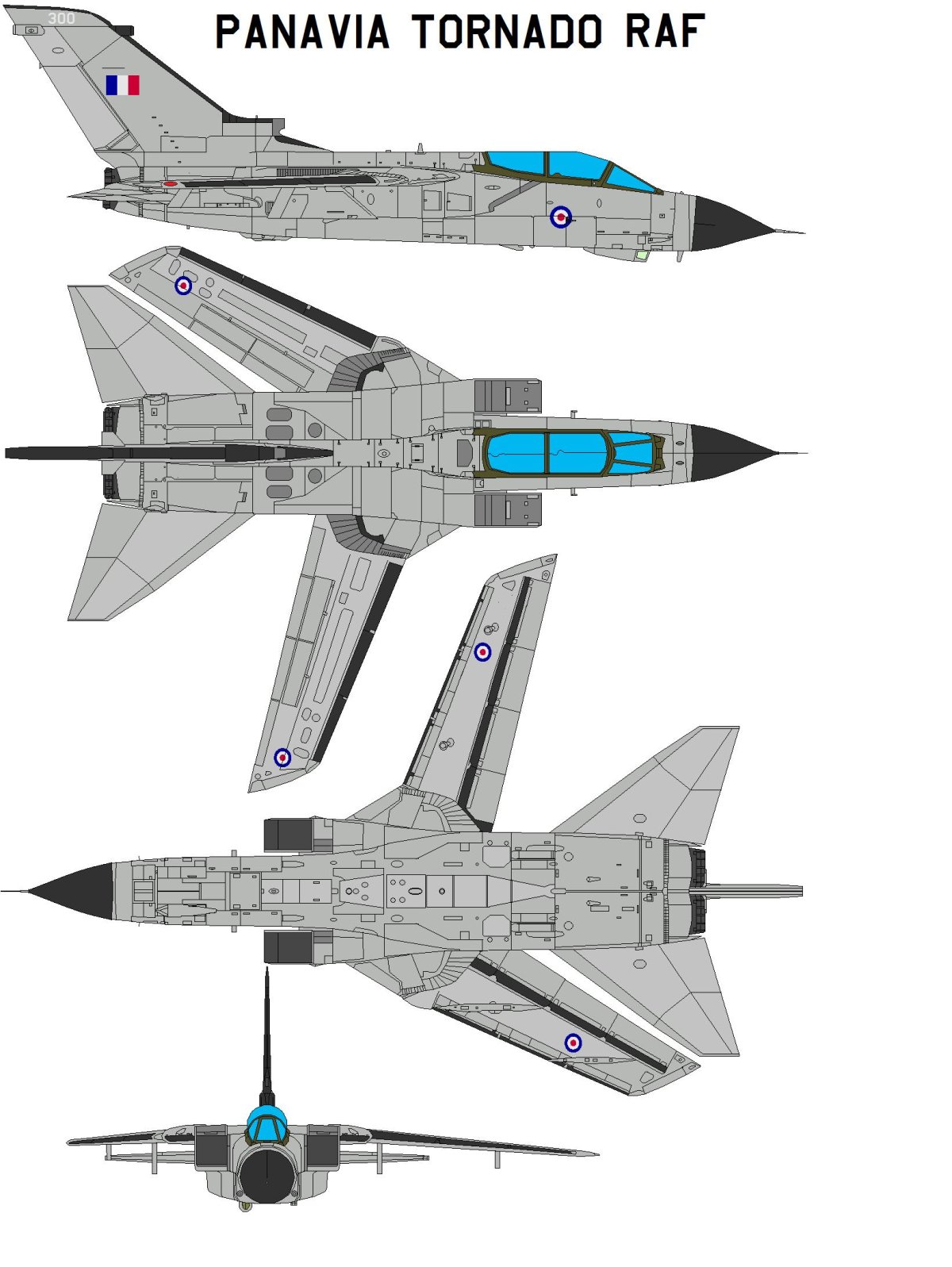 Чертеж Панавиа Торнадо