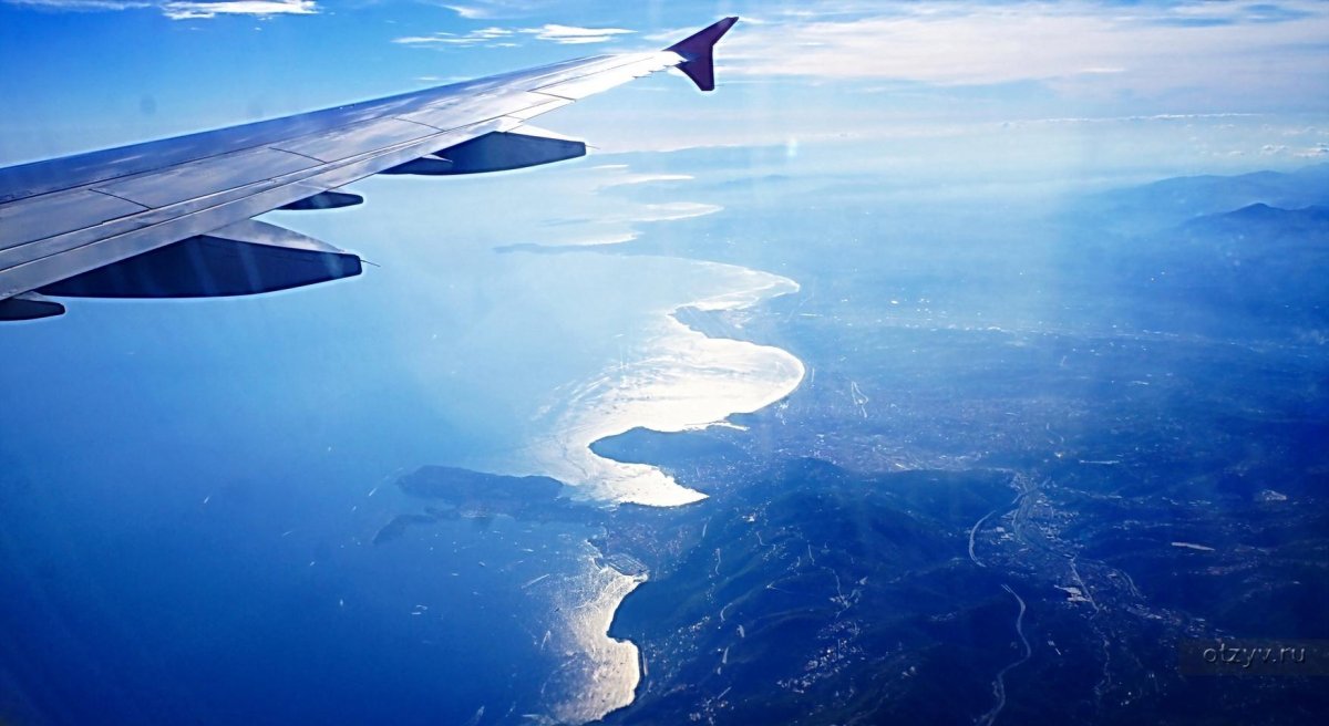 Море из самолета
