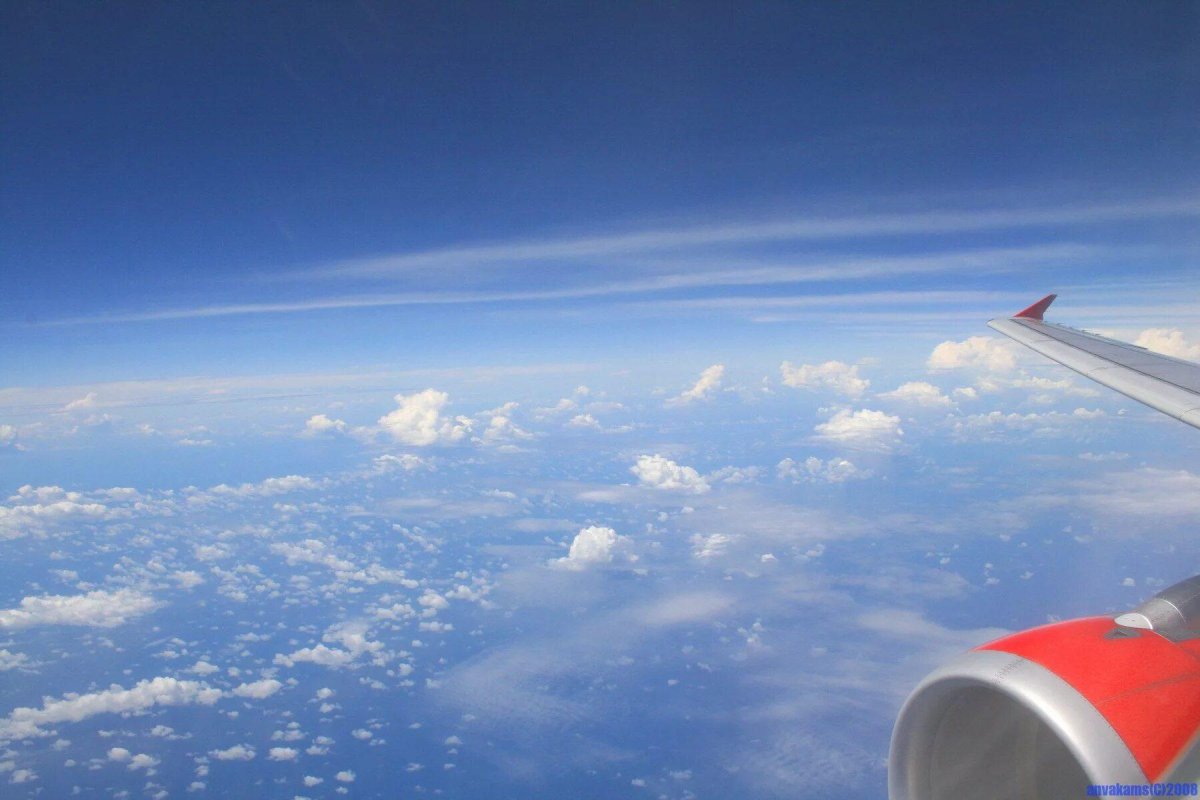 Море из самолета