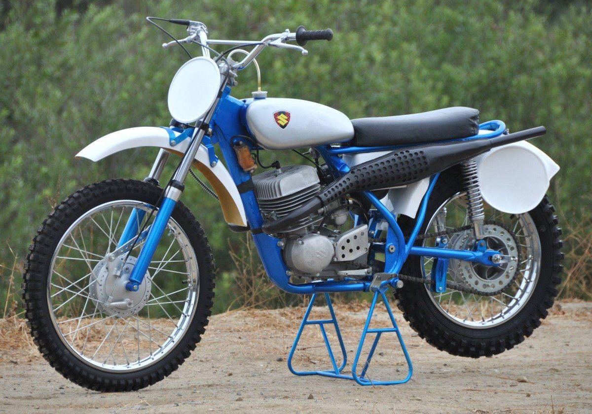 Old Classic Dirt Bike Suzuki tm250
