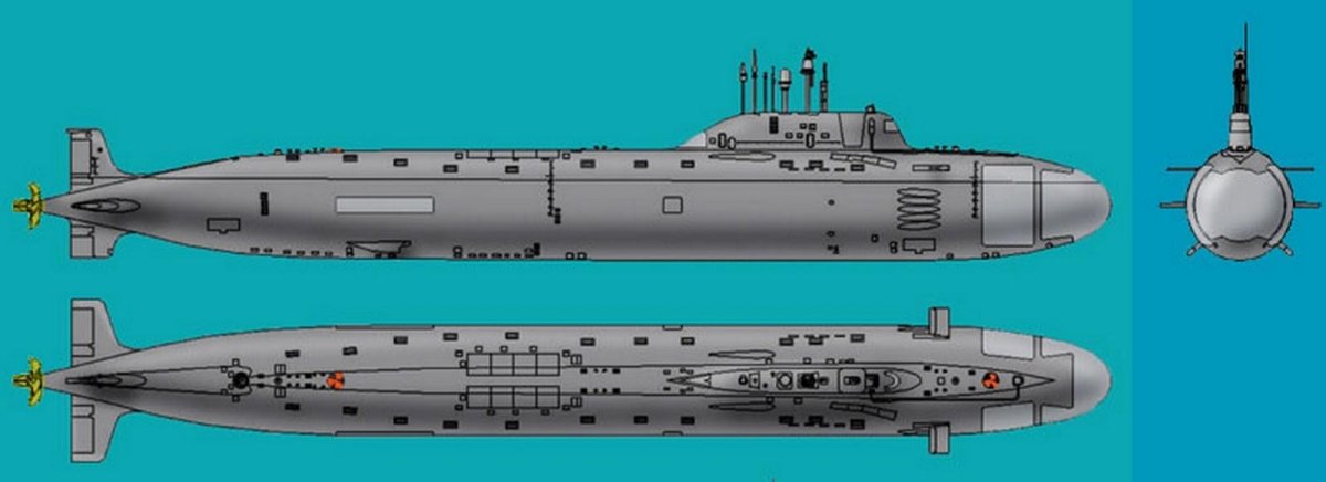 Подводная лодка ясень 885