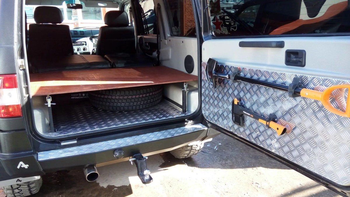 Отделка салона УАЗ Патриот алюминием