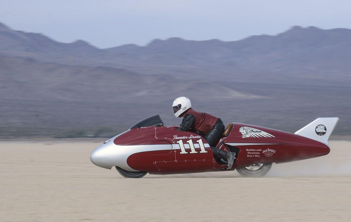 Бонневиль Индиан рекорд