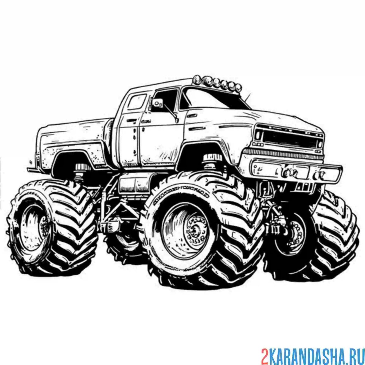 Hot Wheels Monster Trucks рисунок