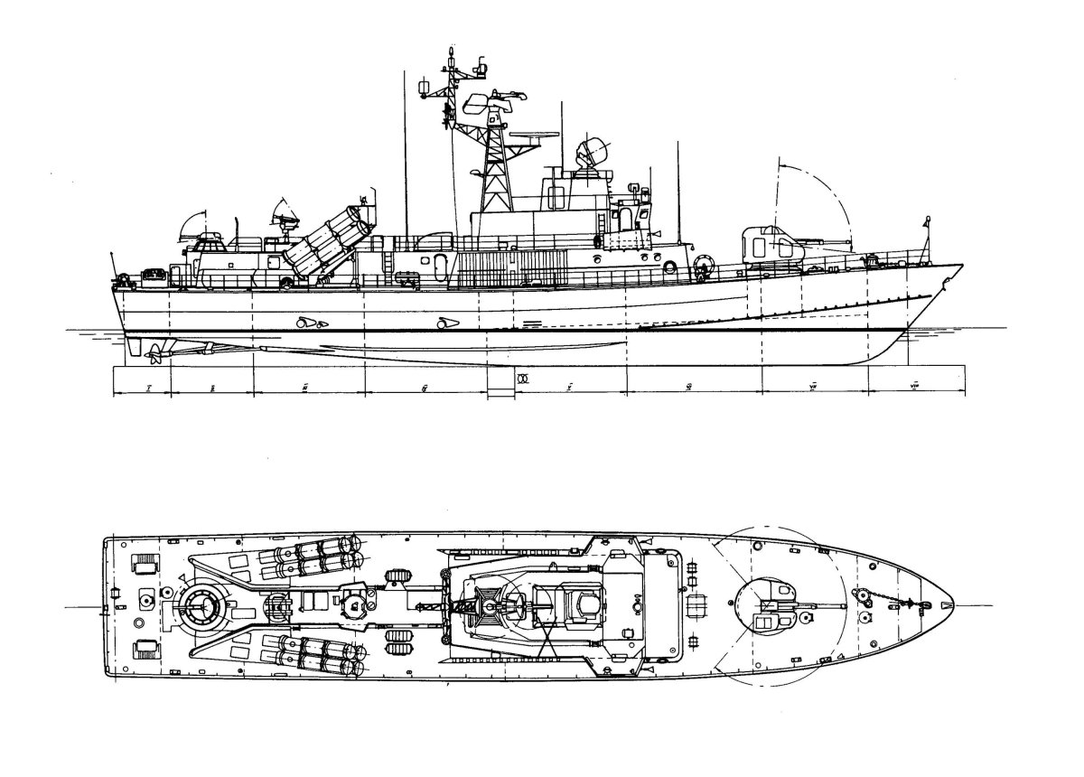 Ракетный катер 205у чертежи