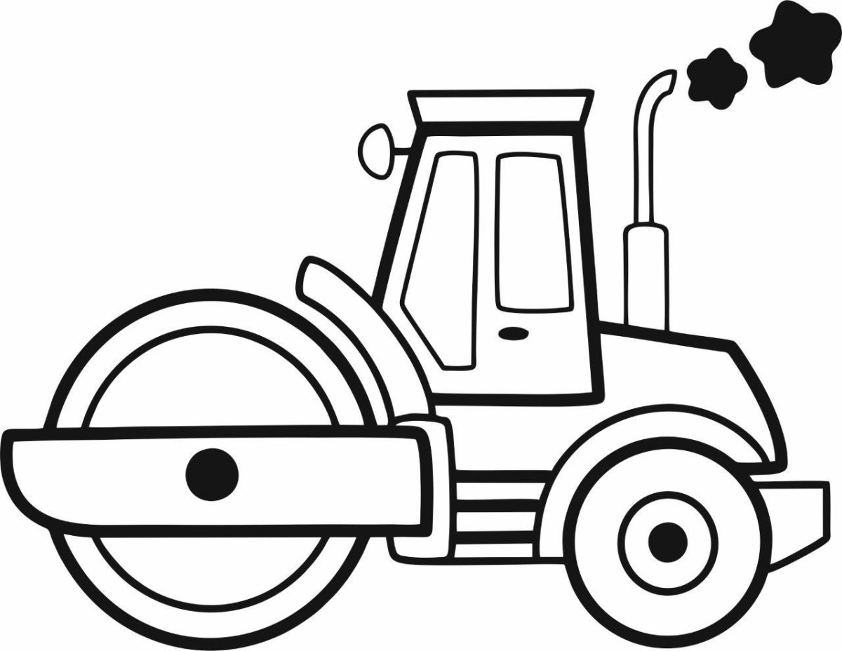 Раскраска строительная техника