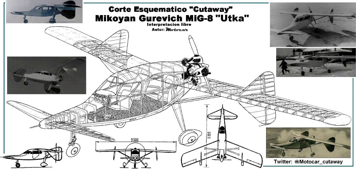 Самолет миг 8 утка