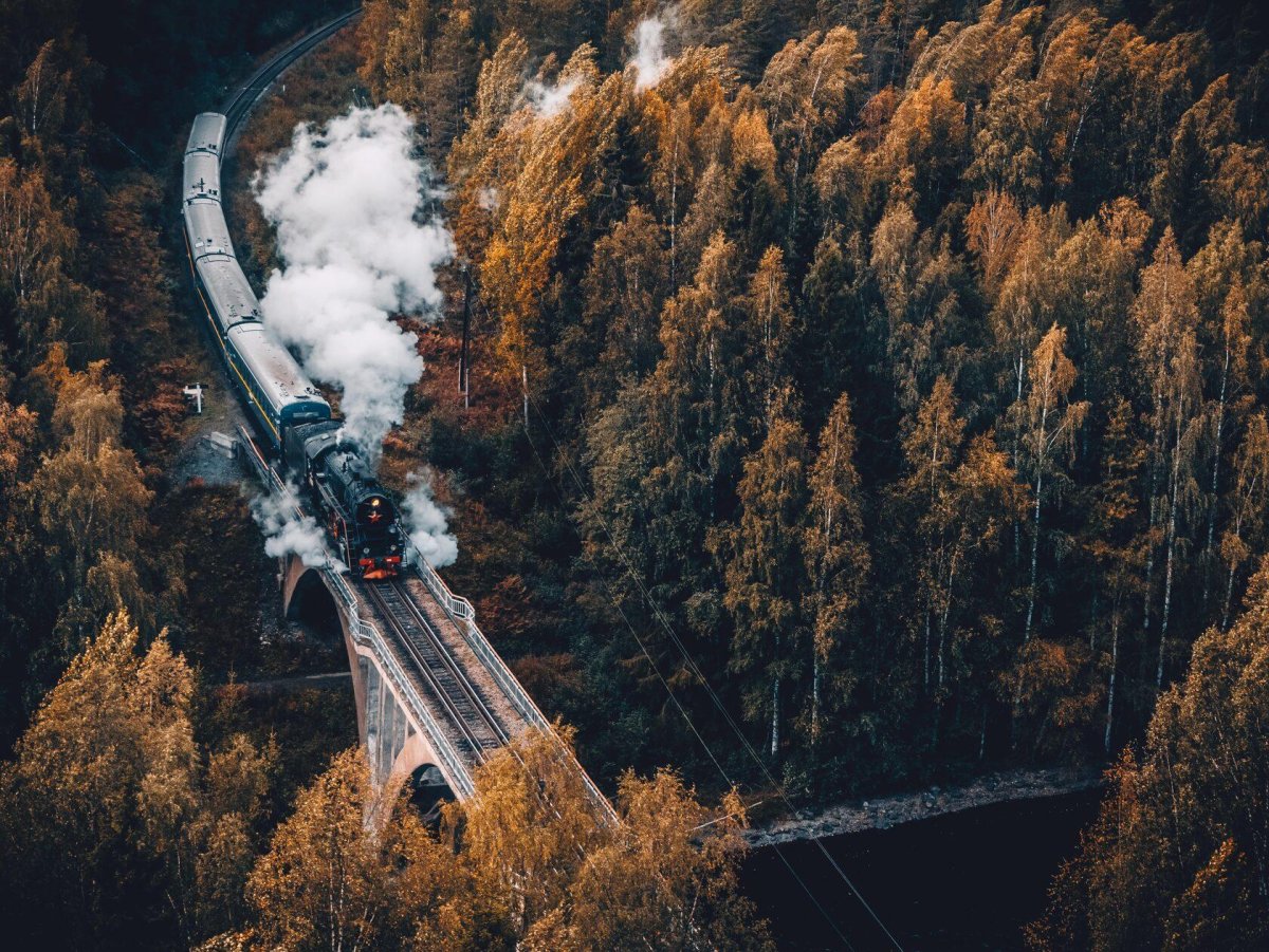 Ретропоезд Рускеала