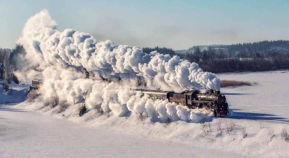 Паровоз Рускеальский экспресс
