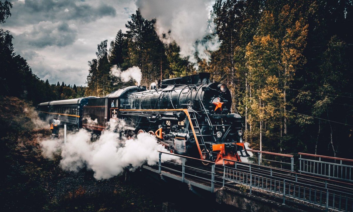 Ретропоезд Рускеала