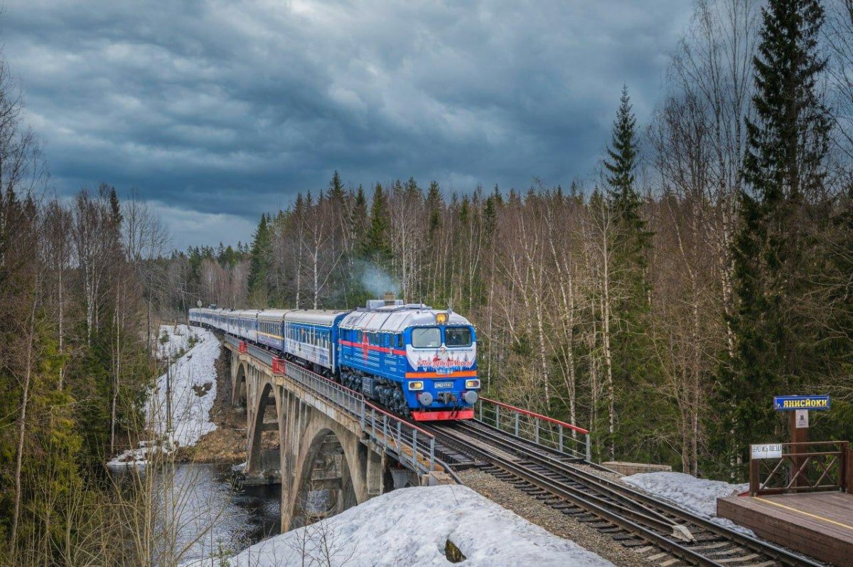 Поезд Деда Мороза в Карелии