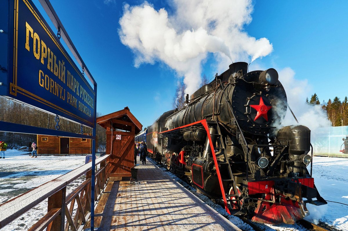 Ретропоезд «Рускеальский экспресс» Сортавала – Рускеала