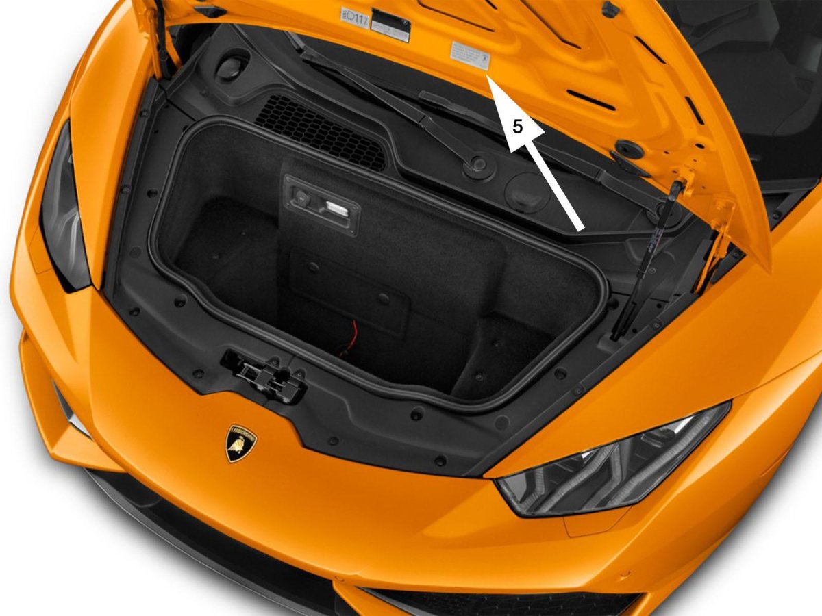 Lamborghini Huracan багажник