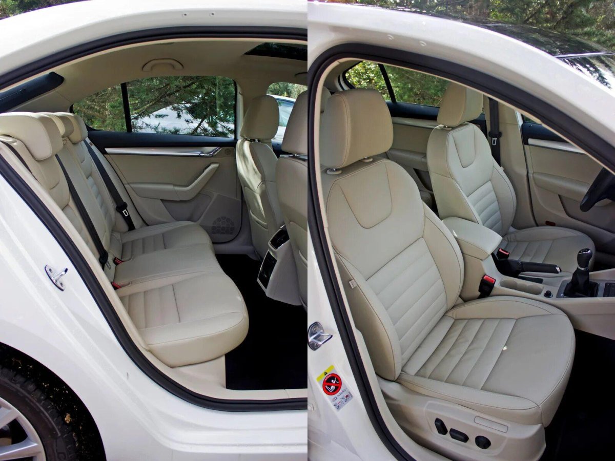 Октавия а7 светлый салон