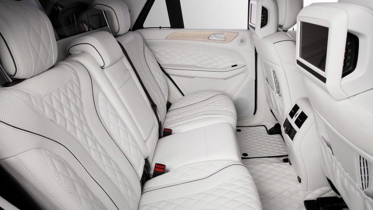 Мерседес джип белый салон