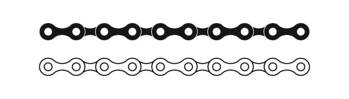 Пиктограмма цепь велосипедная