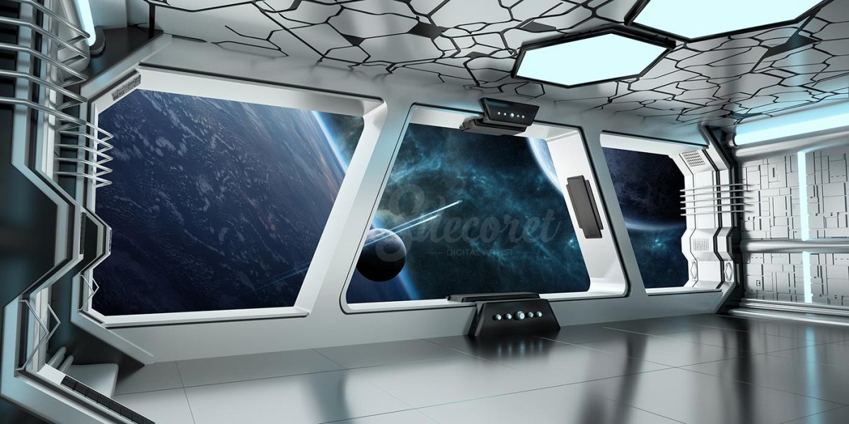 Интерьер космической станции