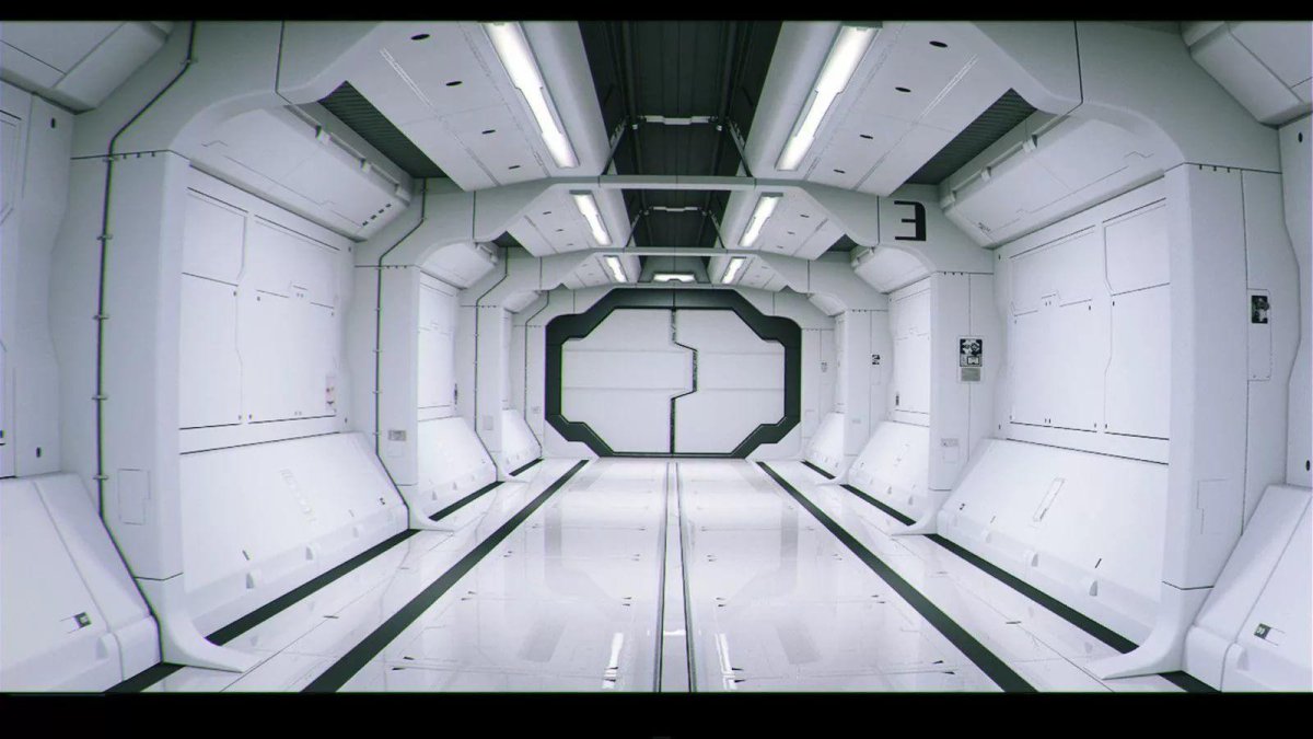 Sci Fi Corridor двери