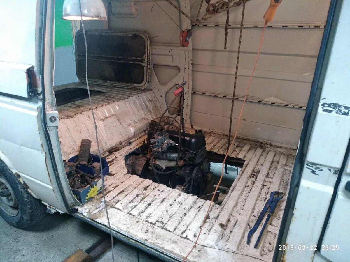 VW t3 двигатель поперек