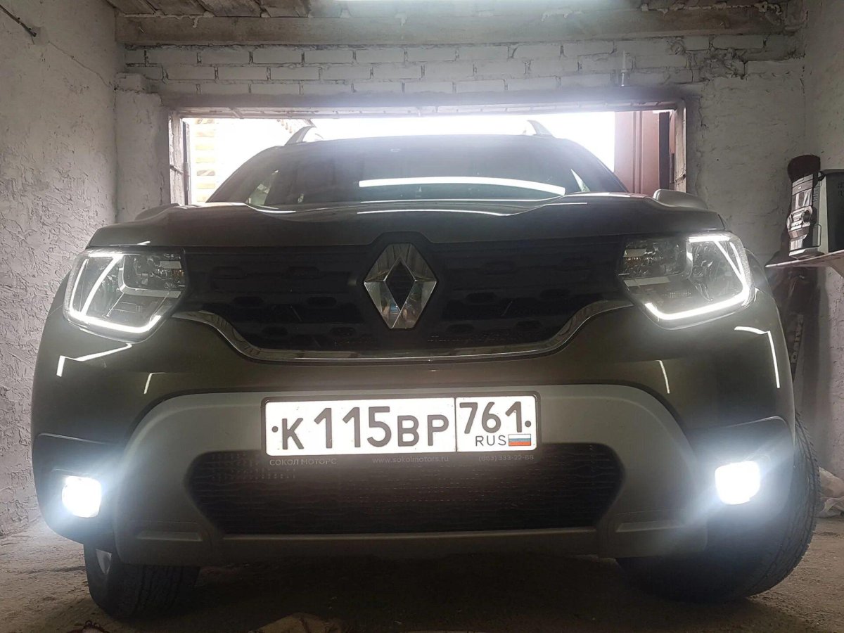 Рено Дастер led ПТФ