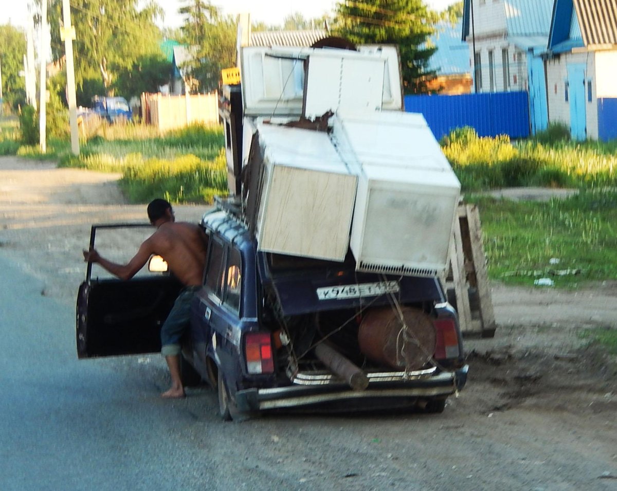 ВАЗ 2104 перегруз