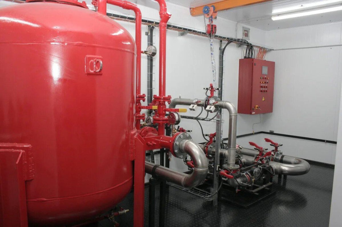 Насосная станция пенного пожаротушения
