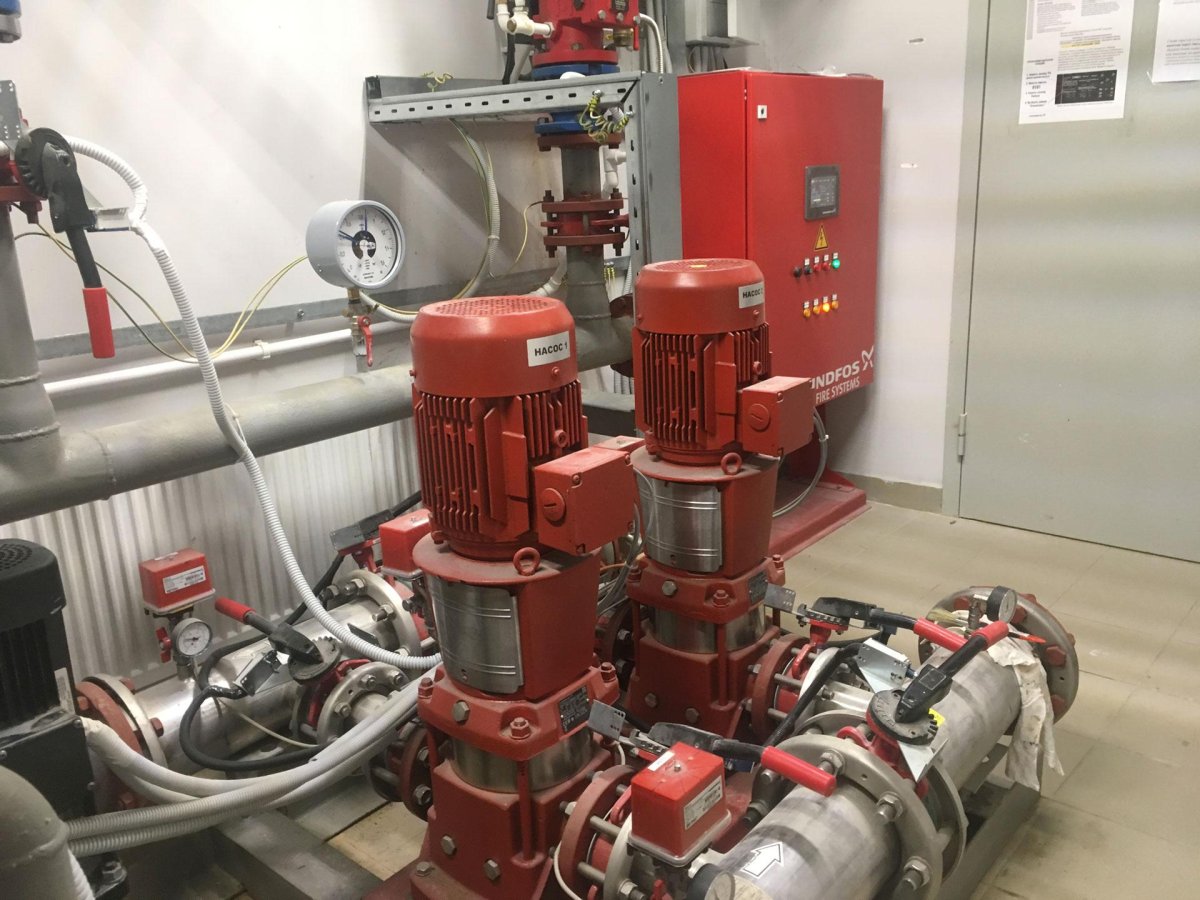 Насосная станция пожаротушения Грундфос