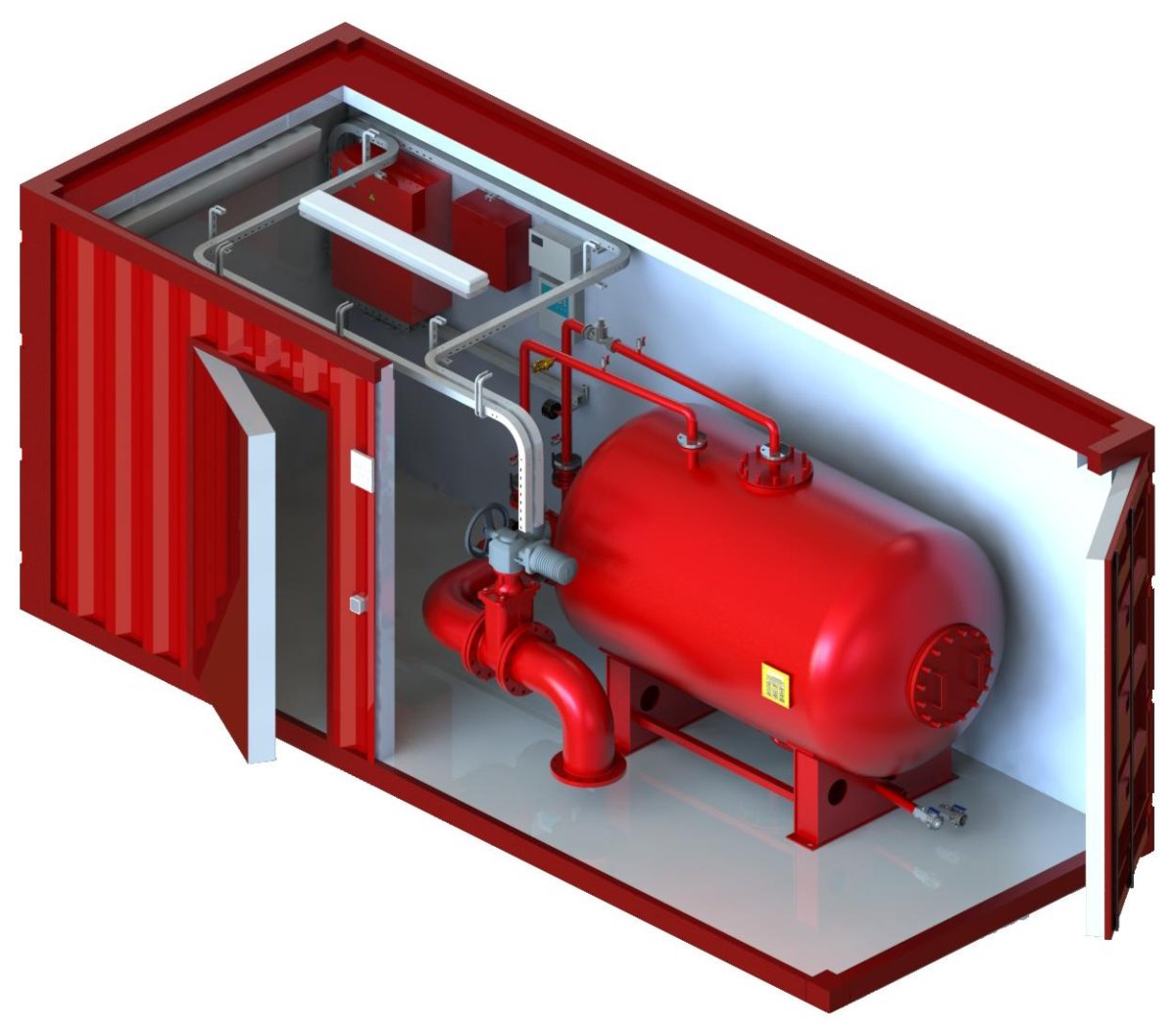 Блок бокс пожаротушения