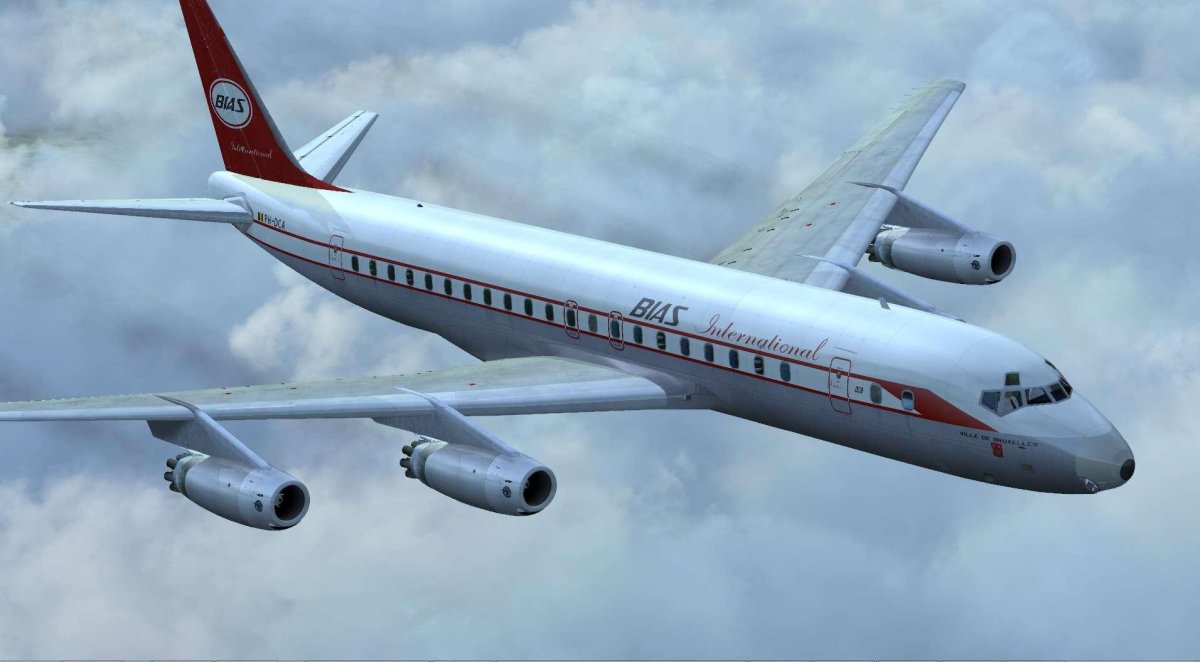 Модель самолета DC -8