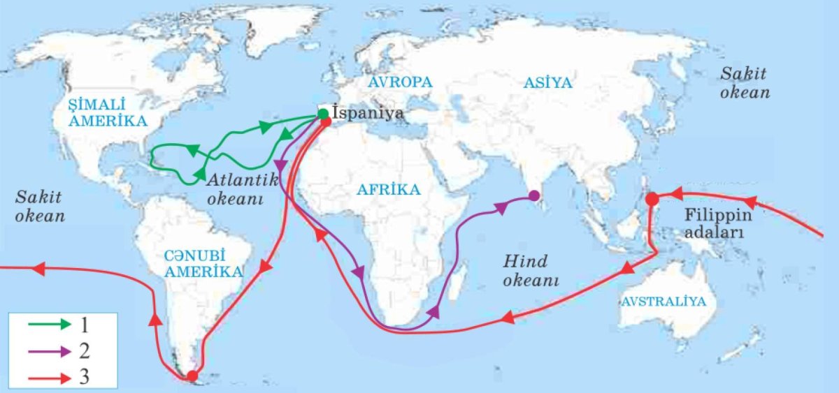 Маршрут путешествия ВАСКО да Гама и Христофора Колумба