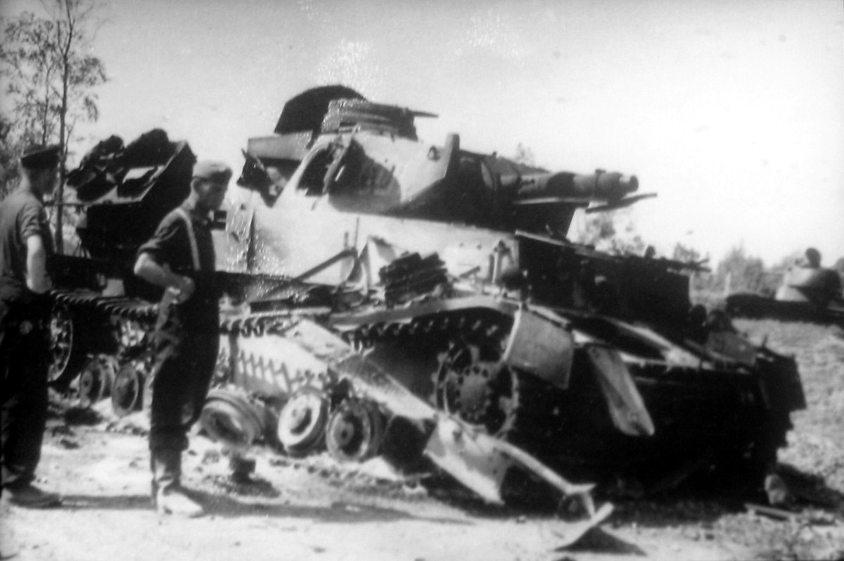 Уничтоженные немецкие танки 1941