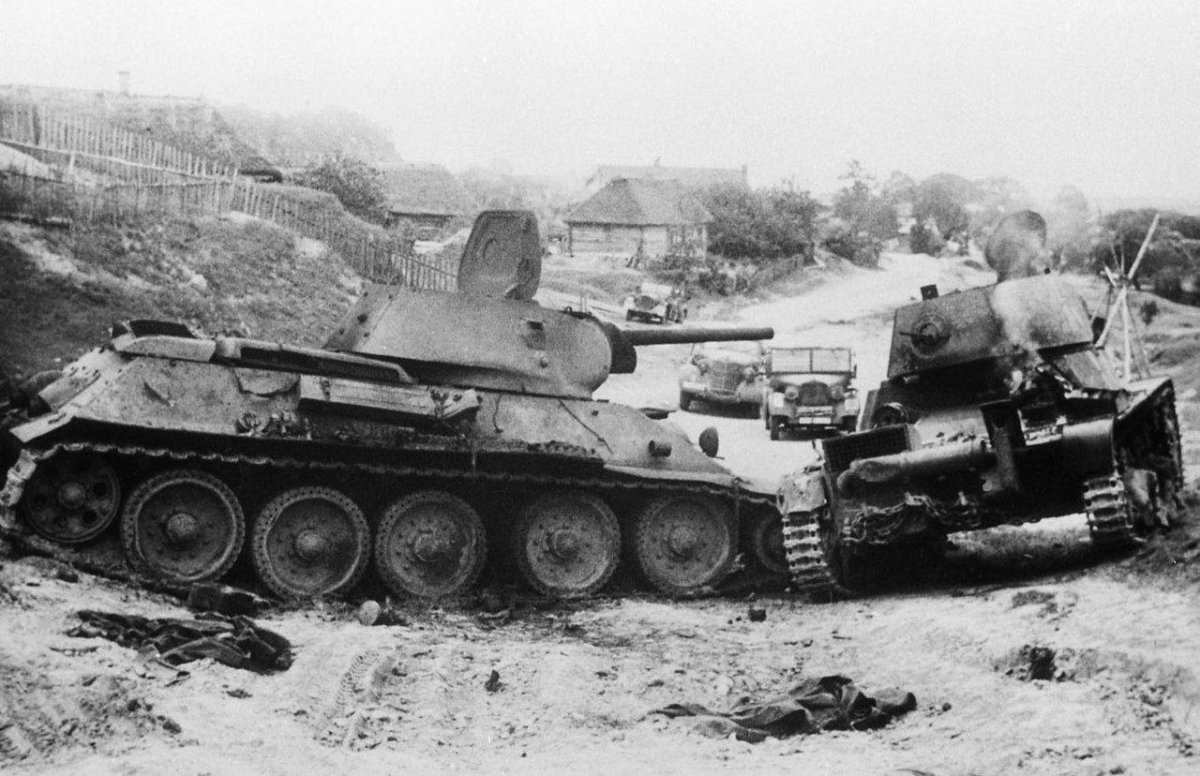 Подбитые немецкие танки лето 1941