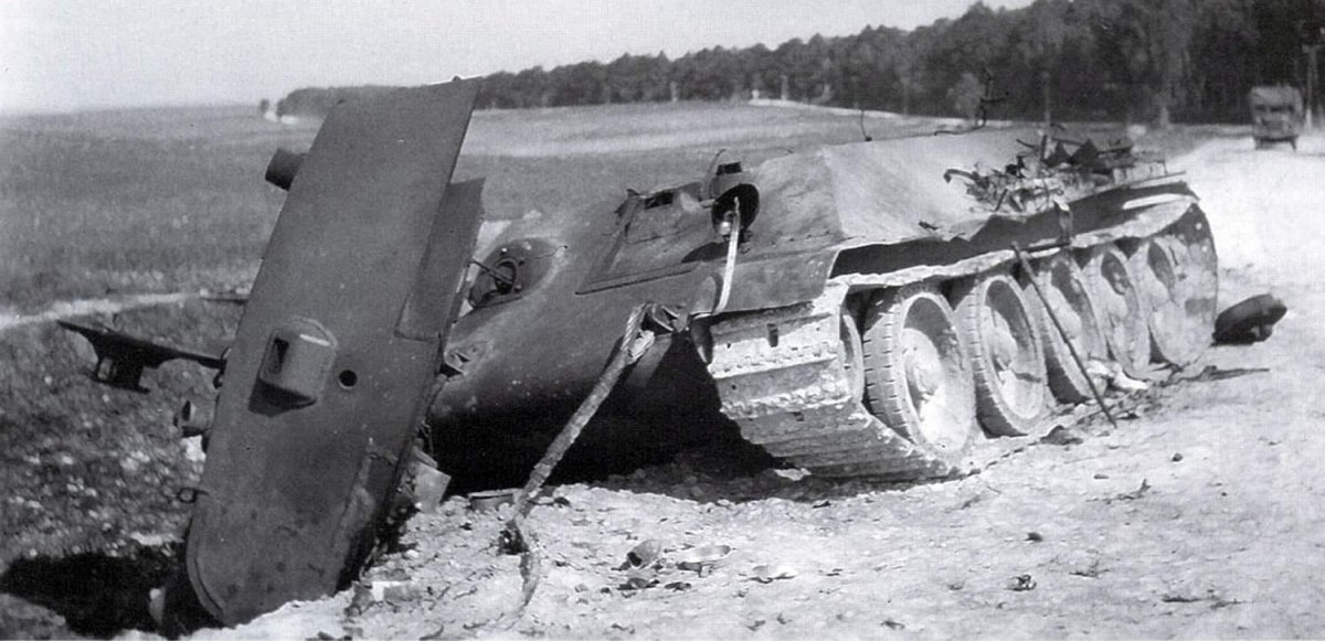 Подбитые советские танки т-34