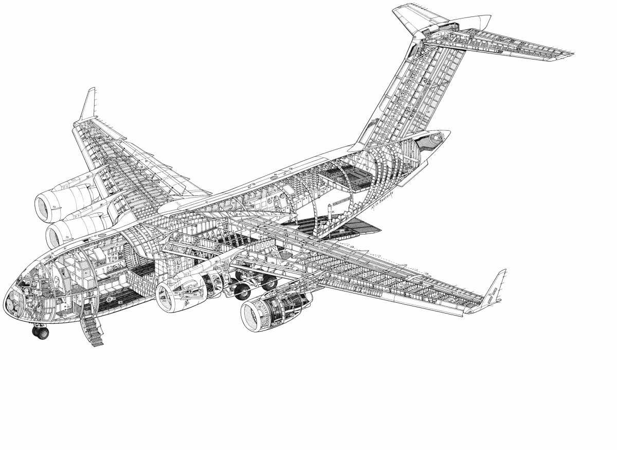 Самолет Boeing c-17а Globemaster III