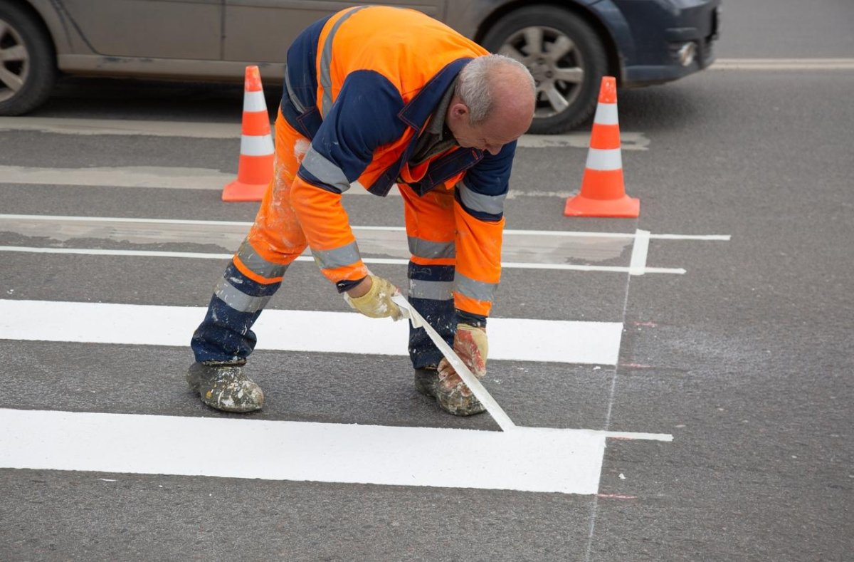 Обновление дорожной разметки