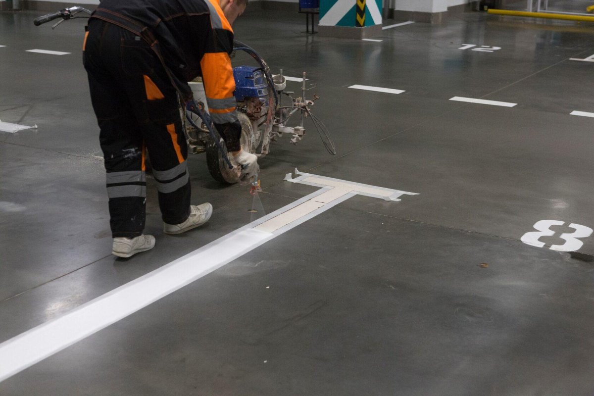 Разметка парковки