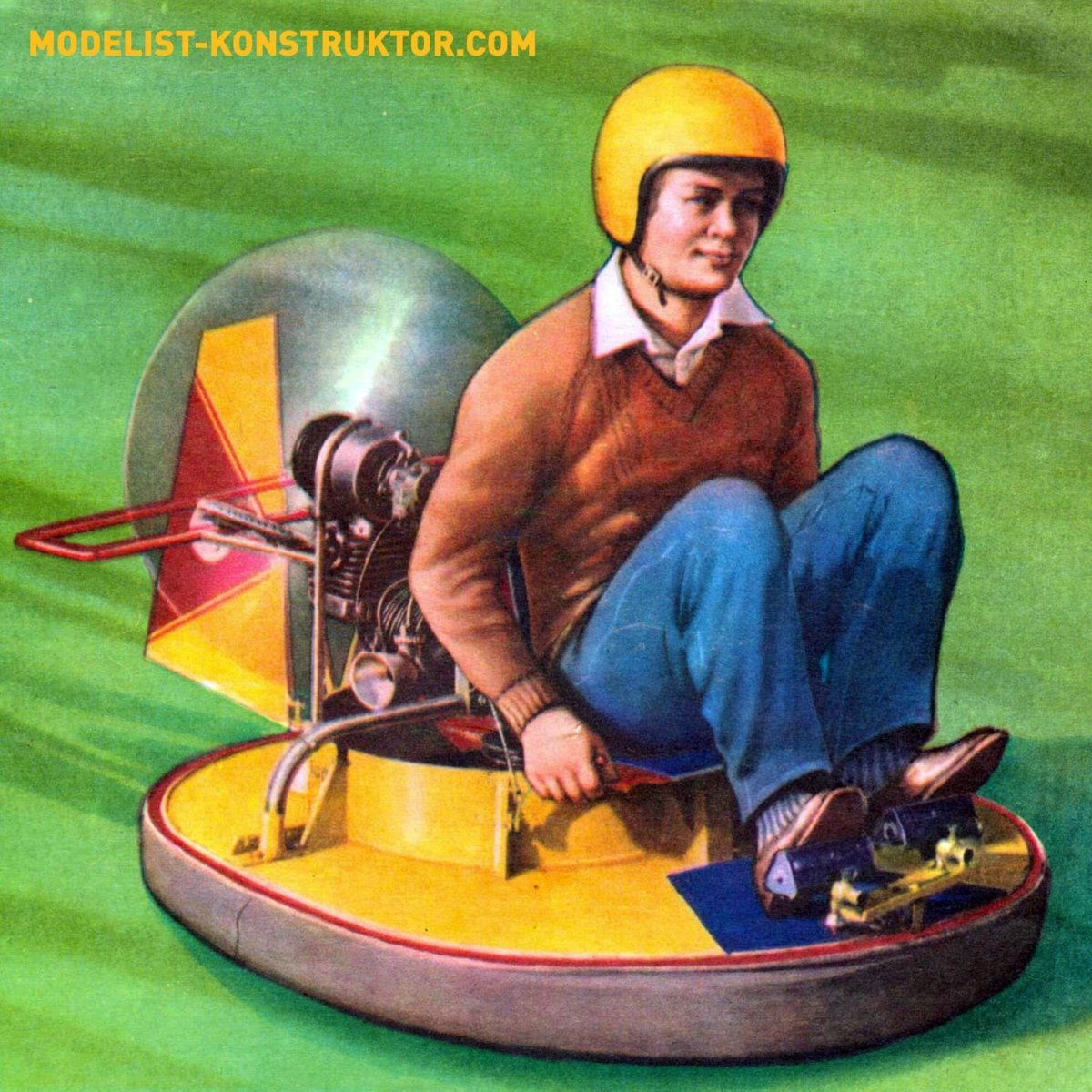 Мотоцикл на воздушной подушке Моделист конструктор