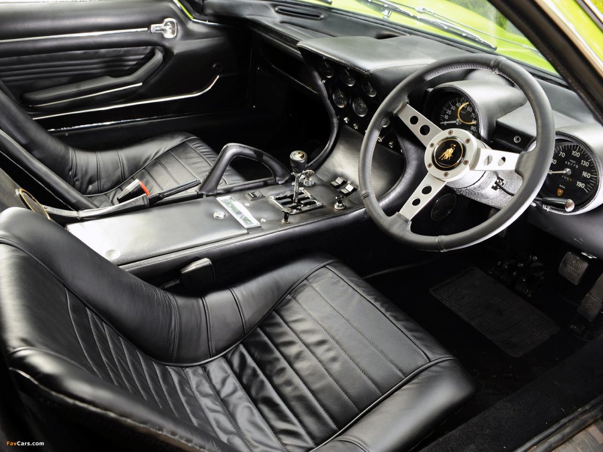 Lamborghini Miura p400s 1960 салон