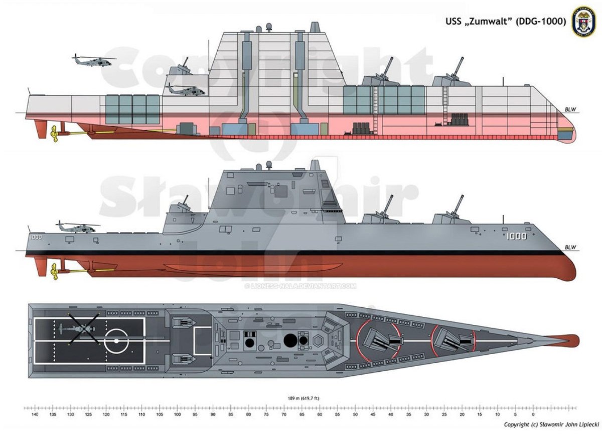 Эсминец DDG 1000 Zumwalt