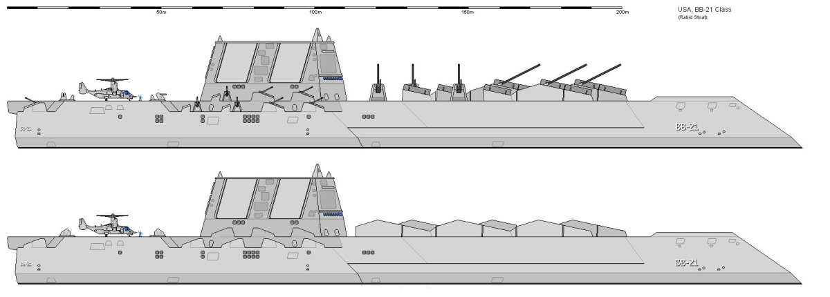 Эсминец стелс Zumwalt чертежи